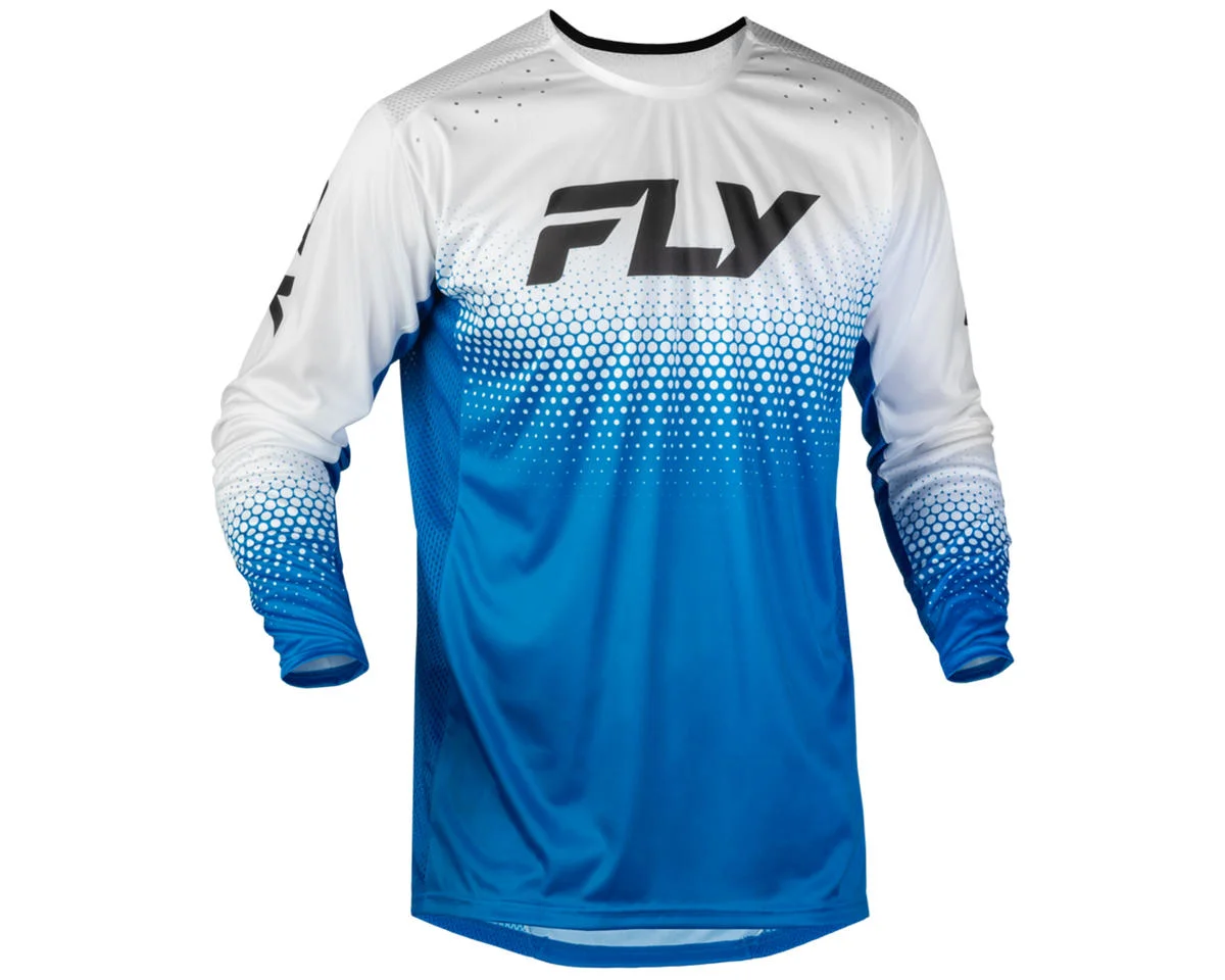 Fly Racing Youth Rayce Sonar Jersey (Blue/White/Black) (Youth S)